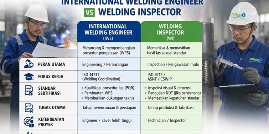 Perbedaan International Welding Engineer dan Welding Inspector - ppkm training