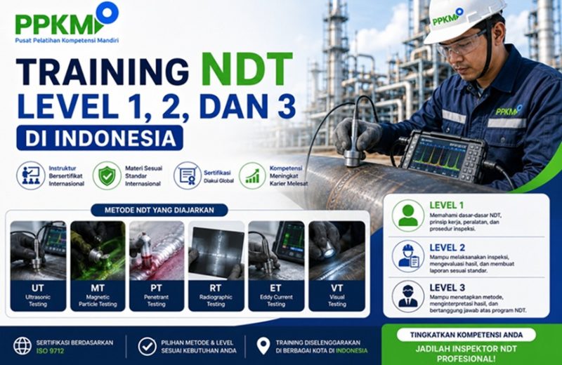 Training NDT Level 1, 2, dan 3 di Indonesia