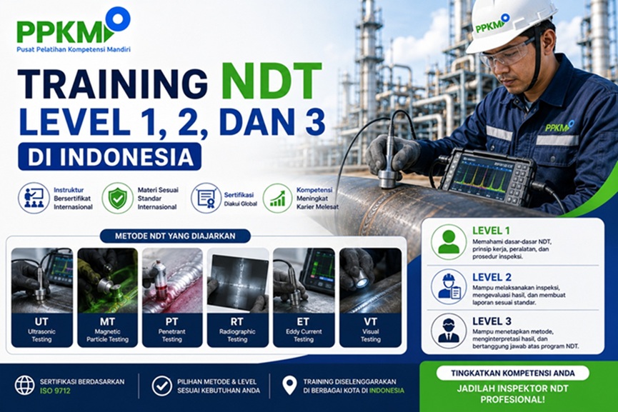 Training NDT Level 1, 2, dan 3 di Indonesia