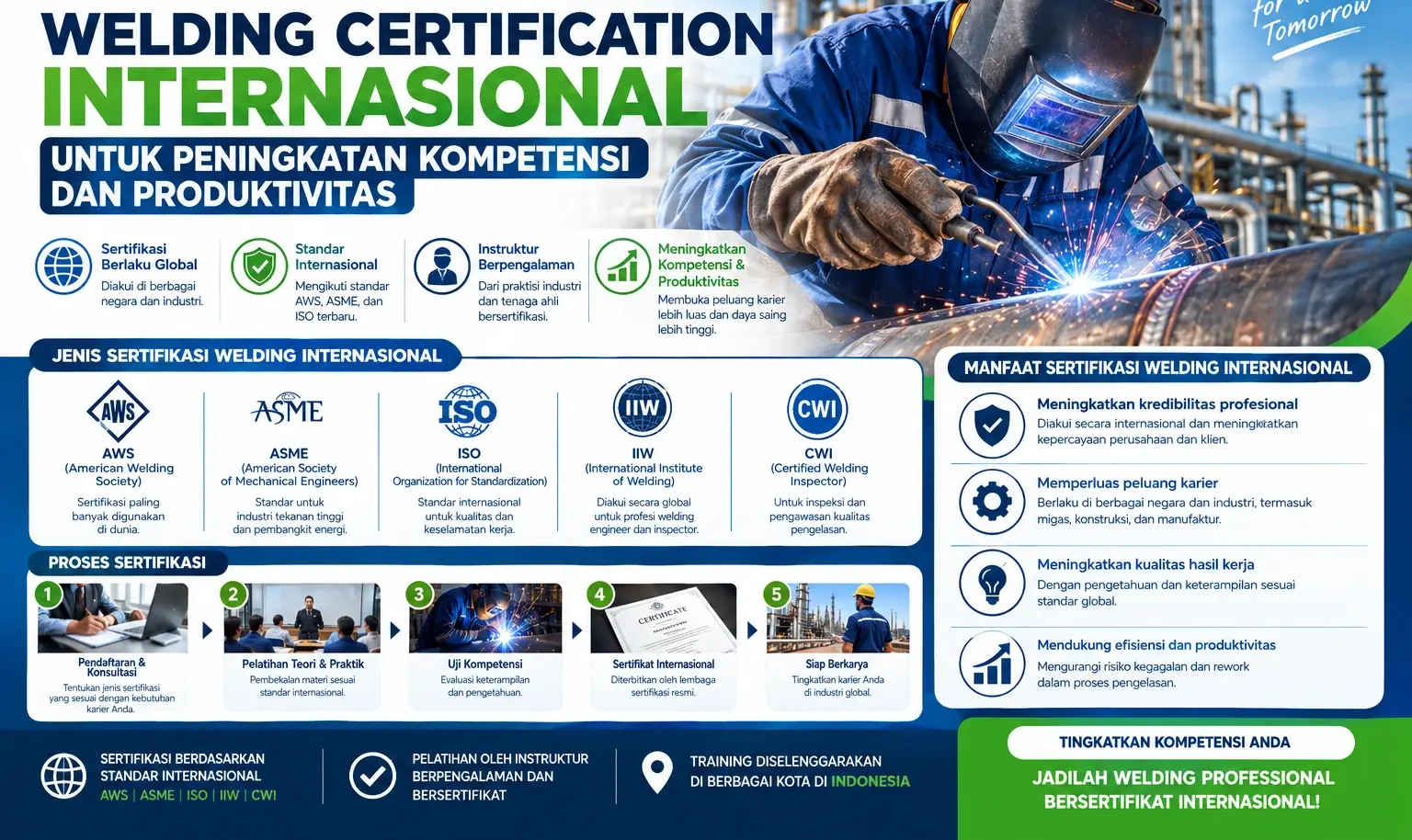 Welding Certification Internasional untuk Peningkatan Kompetensi dan Produktivitas